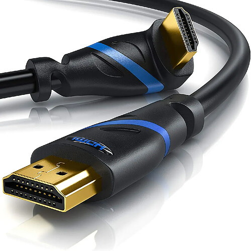 Primewire ? Câble HDMI 2.1 de 0,5m coudé 270°- 8k @30Hz - @120Hz DSC - 4k @144Hz - @240Hz DSC UHD II - Compatible avec HDMI 2.0a et 2.0b - 3D -rafraichissement VVR -DynamicHDR 10+ - eARC- DolbyVision