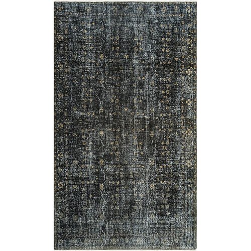 Vidal Tapis de laine 300x170 noir Ultra Vintage