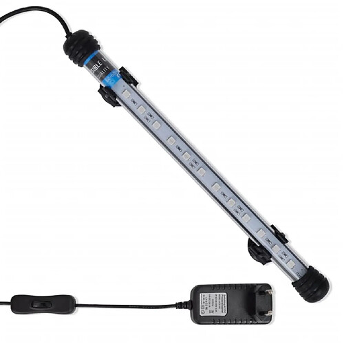 vidaXL Lampe LED d'aquarium 28 cm Bleu