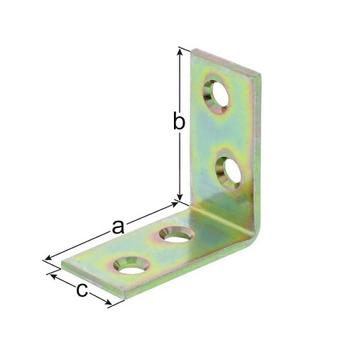 GAH Equerre fixation, galvanisé 125x22mm/K2