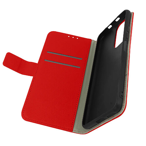 Avizar Housse Xiaomi Poco F3 / Xiaomi Mi 11i Porte-carte Support Vidéo Rouge