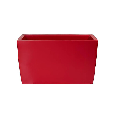 ARTEVASI Jardiniere Marbella - 30,5 x 76 x H 45 cm - 32 L - Rouge