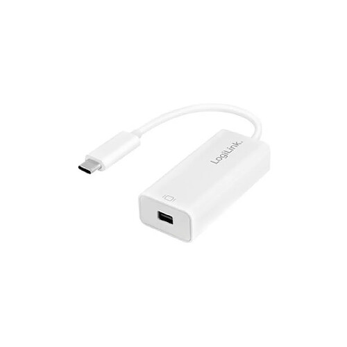 LogiLink Câble adaptateur USB 3.2 - Mini DisplayPort, blanc ()