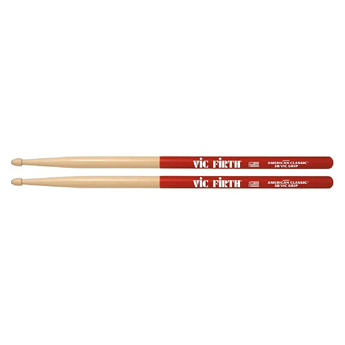 Vic Firth 5BVG American Classic Hickory avec grip - Paire de baguettes