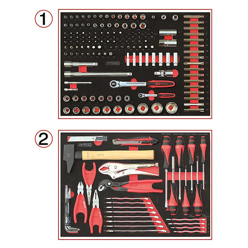 KS TOOLS Composition d’outils pour servante 184 pièces