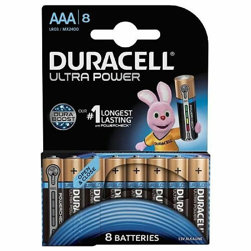 Duracell - Pile alcaline blister x8 Duracell Ultra Power LR03 - AAA Star Wars 1.5V 1.175Ah - Blister(s) x 8