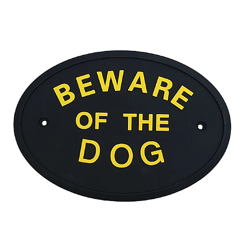 Plaque de plaque de signe de plaque de porte de mur de jardin flexible Plaque BEWARE DU CHIEN