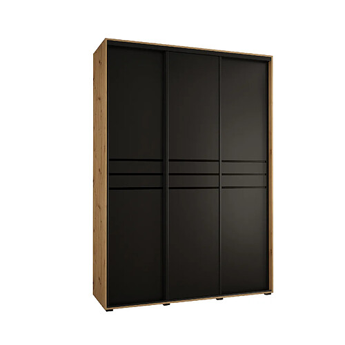 Abiks Meble Armoire Davos 10 À Portes Coulissantes 235,2/170/60 3 Portes