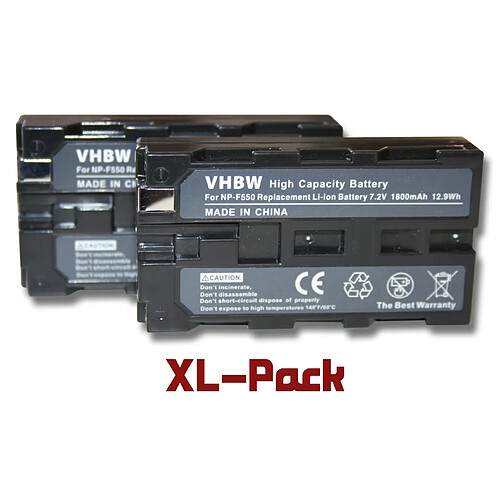 Vhbw Set de 2 batteries 1800mAh pour caméscope SONY CCD-TRV720, CCD-TRV75, CCD-TRV78E, CCD-TRV81, CCD-TRV815CCD-TRV82, CCD-TRV85, CCD-TRV87