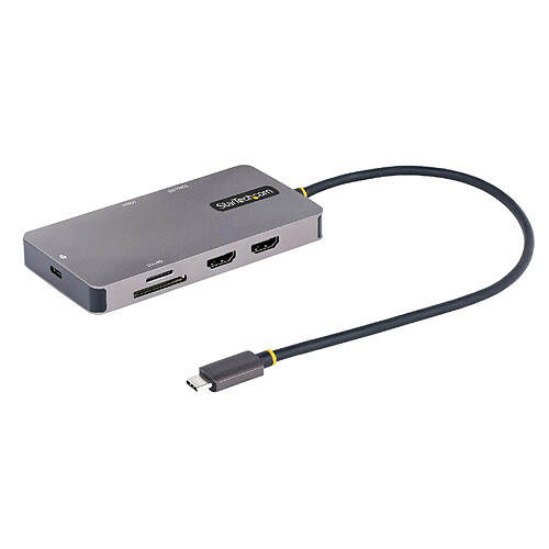 StarTech.com 120B-USBC-MULTIPORT station d'accueil Avec fil USB 3.2 Gen 1 (3.1 Gen 1) Type-C Gris