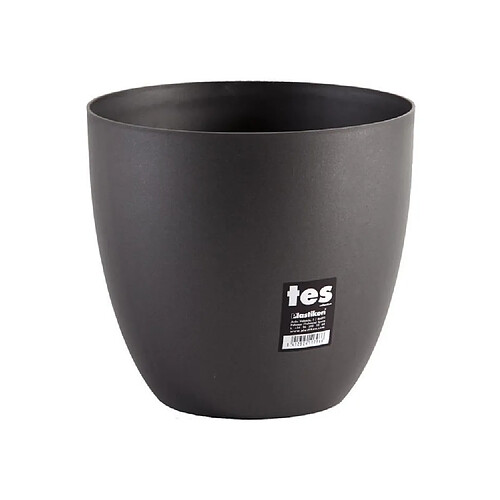 PLASTIKEN Pot de fleurs bol Tes - 18 cm - Anthracite