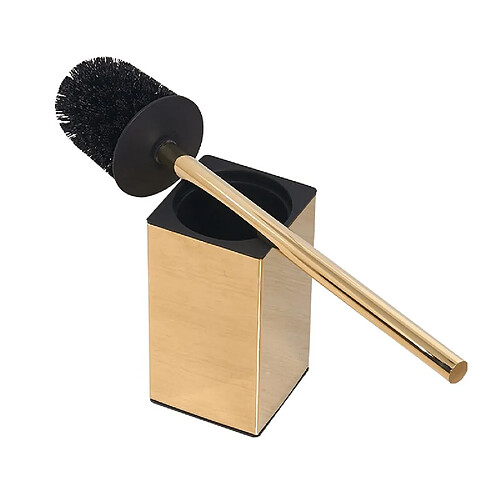 Universal Porte-brosse de toilette en or avec brosse en acier inoxydable nickel/kit de brosse de toilette mat