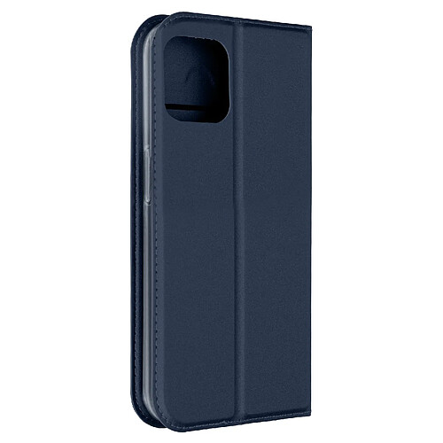 Étui pour iPhone 15 Plus Clapet Porte-carte Support Vidéo Dux Ducis Bleu nuit