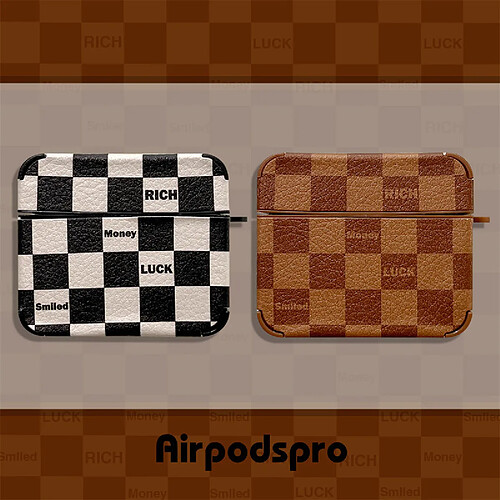 GUPBOO Airpods Coque Housse Étui Protecteur Compatible pour AirPods1/2-ins cuir de style rétro