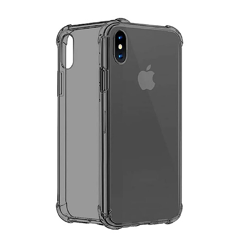 Ozzzo cyoo four coners silicone cover / phone coque apple iphone xs max transparent / noir