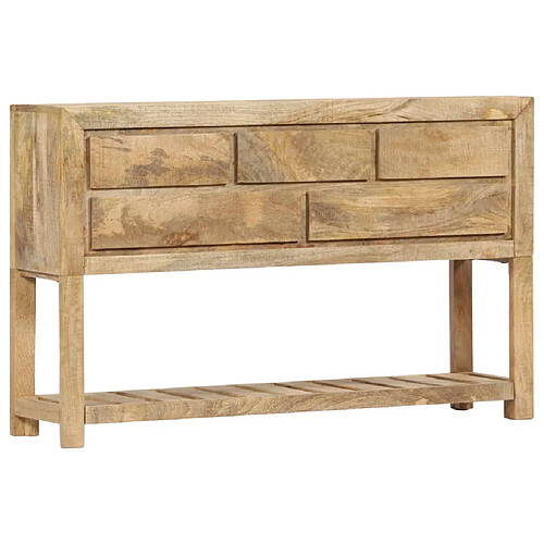 vidaXL Buffet 120x30x75 cm bois de manguier massif