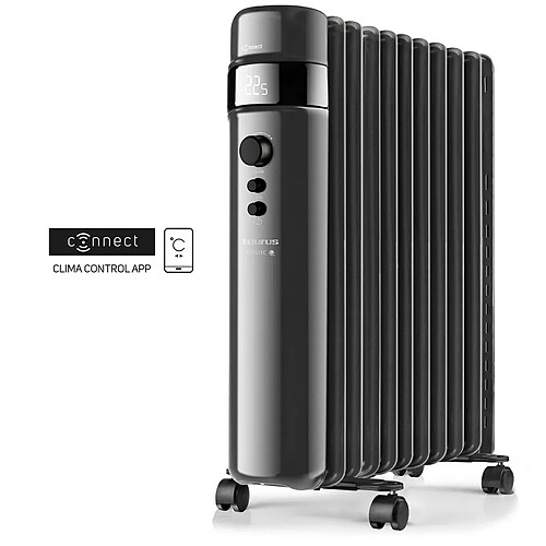 Radiateur à bain d'huile connecté 2500w noir - agadir connect 2500 - TAURUS ALPATEC