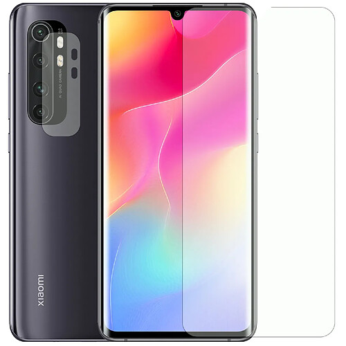 Verre trempé incurvé pour Xiaomi Mi Note 10 Lite +Verre trempé camera arrière protecteur-Film Protection en Verre Trempé-Visiodirect -