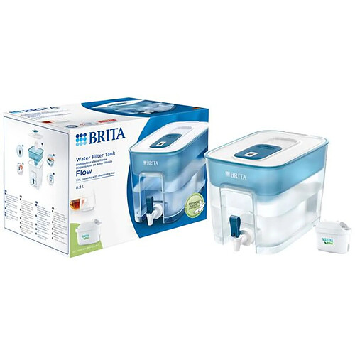 Fontaine à eau filtrée 8.2l bleue - 1051126 - BRITA