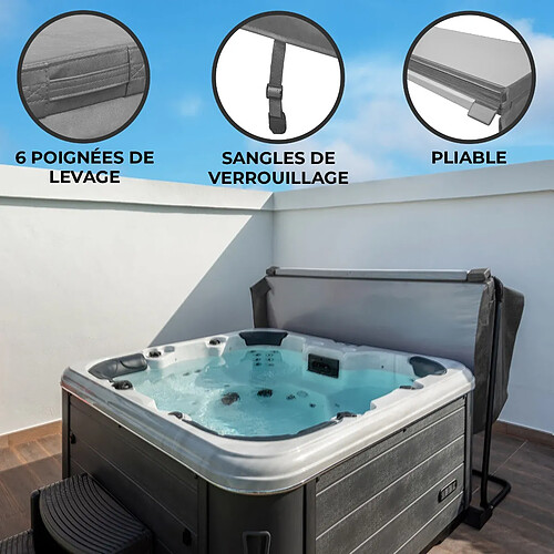 Monstershop Couverture de Jacuzzi 2m - Gris