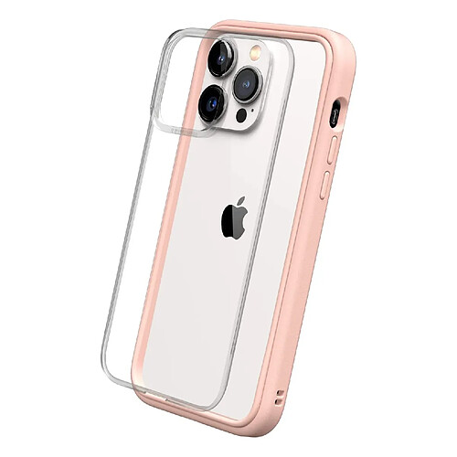 RHINOSHIELD Coque Compatible avec [iPhone 14 Pro Max] Mod NX - Protection Fine Personnalisable avec Technologie d'absorption des Chocs [sans BPA] - Rose Poudré