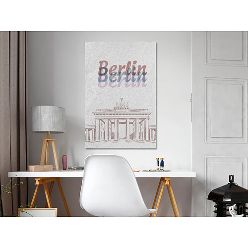 Artgeist Tableau - Berlin in Watercolours (1 Part) Vertical [80x120]