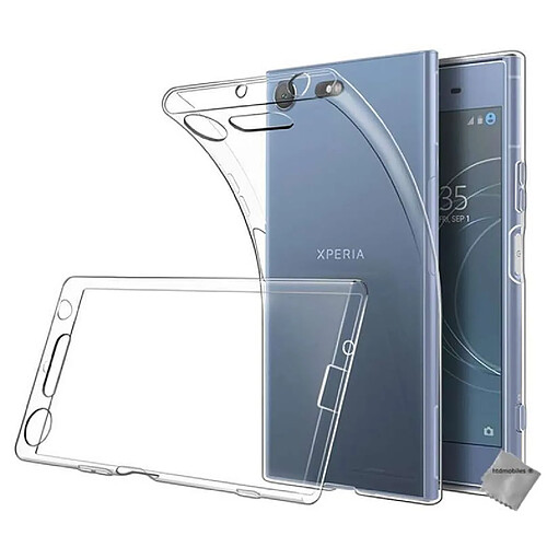 Htdmobiles Coque silicone gel fine pour Sony Xperia XZ1 Compact + film ecran - TPU TRANSPARENT