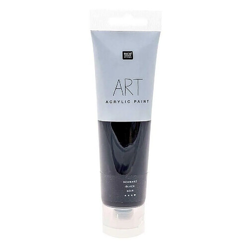 Rico Peinture acrylique - Noir - 100 ml