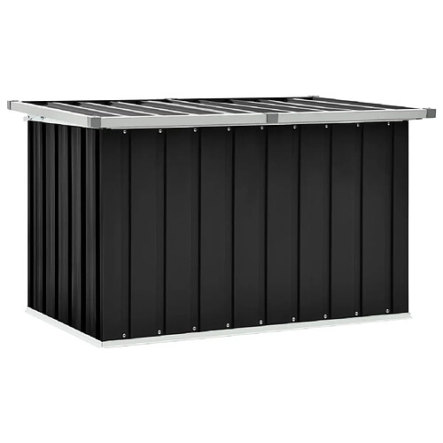 vidaXL Boîte de rangement de jardin Anthracite 109x67x65 cm