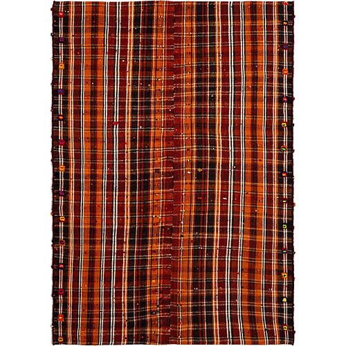 Vidal Tapis de laine 214x147 orange Jajim