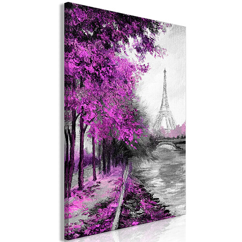 Artgeist Tableau - Paris Channel (1 Part) Vertical Pink [20x30]