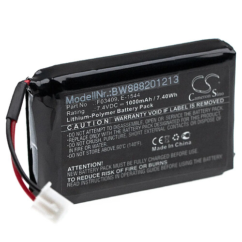 vhbw Batterie compatible avec Satlink WS-6906, WS-6908, WS-6909, WS-6912, WS-6932, WS-6933 outil de mesure (1000mAh 7,4V Li-Polymère)