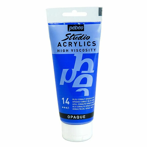 Pebeo Peinture acrylique opaque - Bleu cobalt - 100 ml