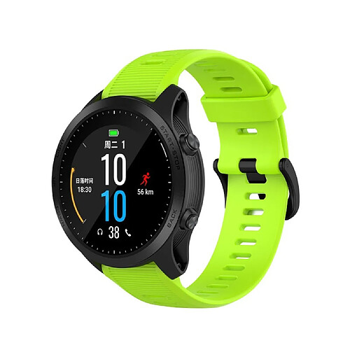 Bracelet en silicone vert pour votre Garmin Forerunner 945/Fenix 5 Plus/Approach S60