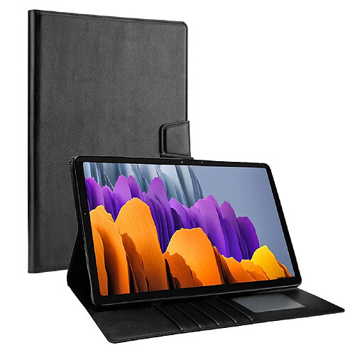 Etui en PU fermoir magnétique avec support pour votre Samsung Galaxy Tab S8 X700/X706/S7 T870/T875 - noir