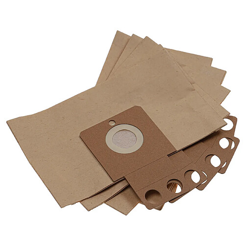 vhbw 5x Sacs remplacement pour Kärcher 6.904-257.0 pour aspirateur - papier, 24,5cm x 20,5cm marron