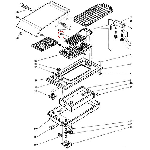 Ariston RESISTANCE BARBECUE 230V. 2400W