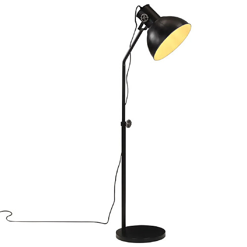 vidaXL Lampadaire 25 W noir 30x30x90-150 cm E27