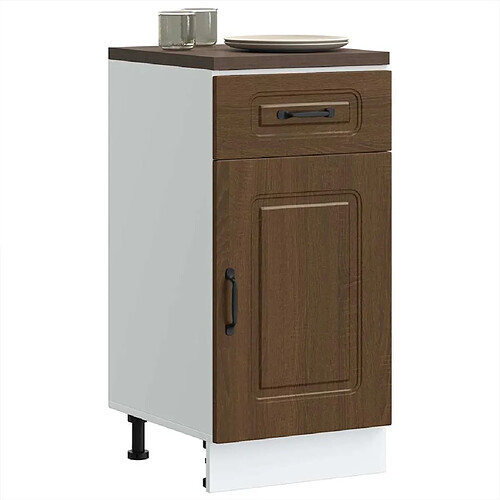 vidaXL Armoire de cuisine Kalmar chêne marron bois d'ingénierie