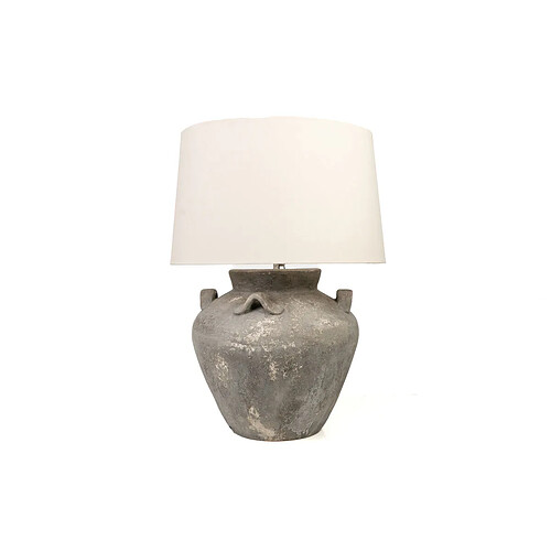 Lampe de bureau Romimex Gris Céramique 40 x 75 x 40 cm