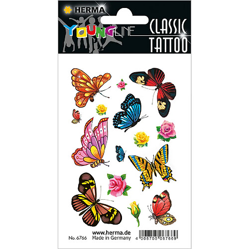 HERMA CLASSIC Tatouages 'Colour Papillons' ()