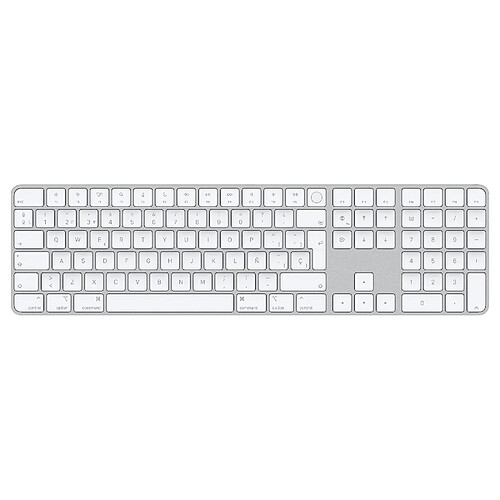 Apple Magic clavier USB + Bluetooth Espagnole Aluminium, Blanc