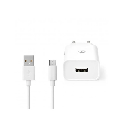 NEDIS Chargeur secteur WCHAM212AWT Chargeur Mural blanc micro USB