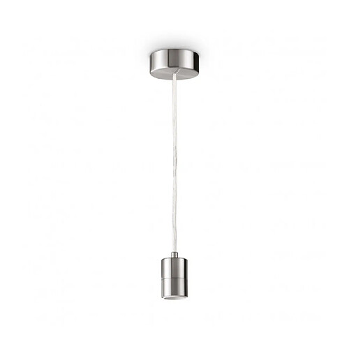 Ideal Lux Suspension design Set 1 ampoule Métal,aluminium Nickel