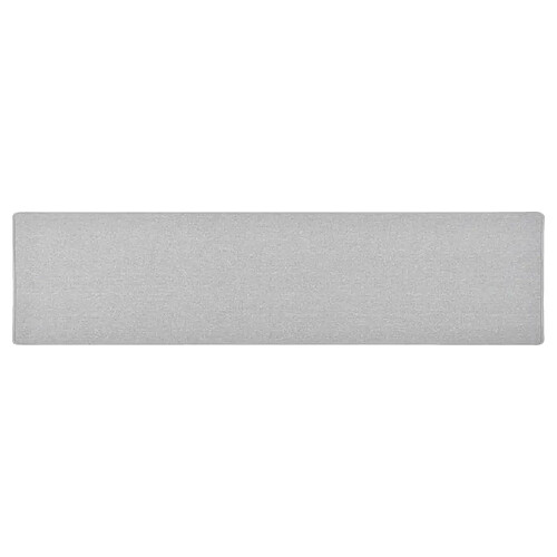 vidaXL Tapis de couloir Gris clair 50x200 cm