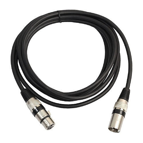 Câble XLR mâle à femelle Noire Câble Adaptateur