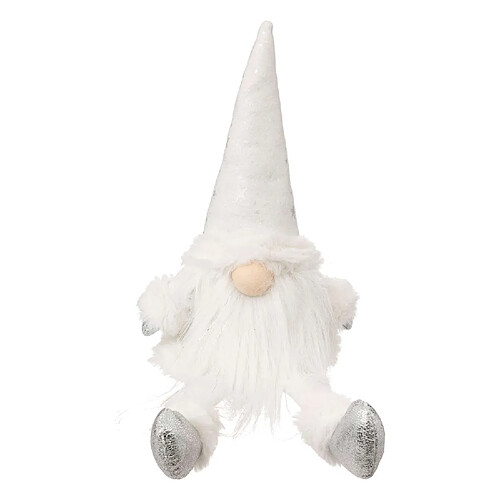 Atmosphera, Createur D'Interieur Gnome de Noël - H. 46 cm - Blanc