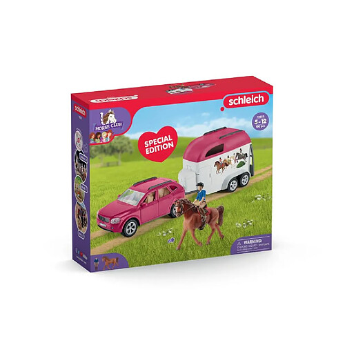 Schleich 72223 Voiture avec remorque pour chevaux