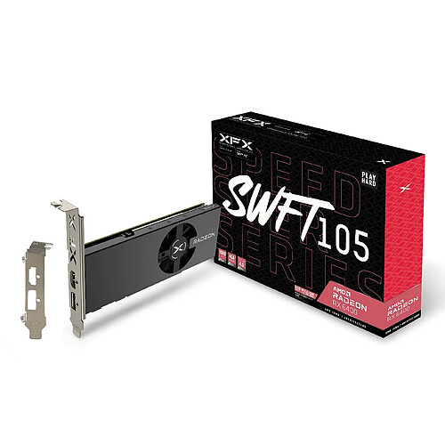 XFX Speedster SWFT105 Radeon RX 6400 Carte graphique de jeu (RX-64XL4SFG2)