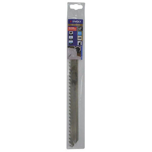 Tivoly Lames de scie sabre inox découpe alimentaire, longueur 300 mm, carte de 2 lames